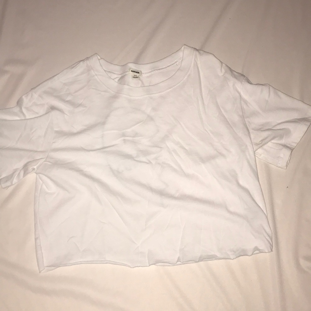 cropped “st ends” shirt